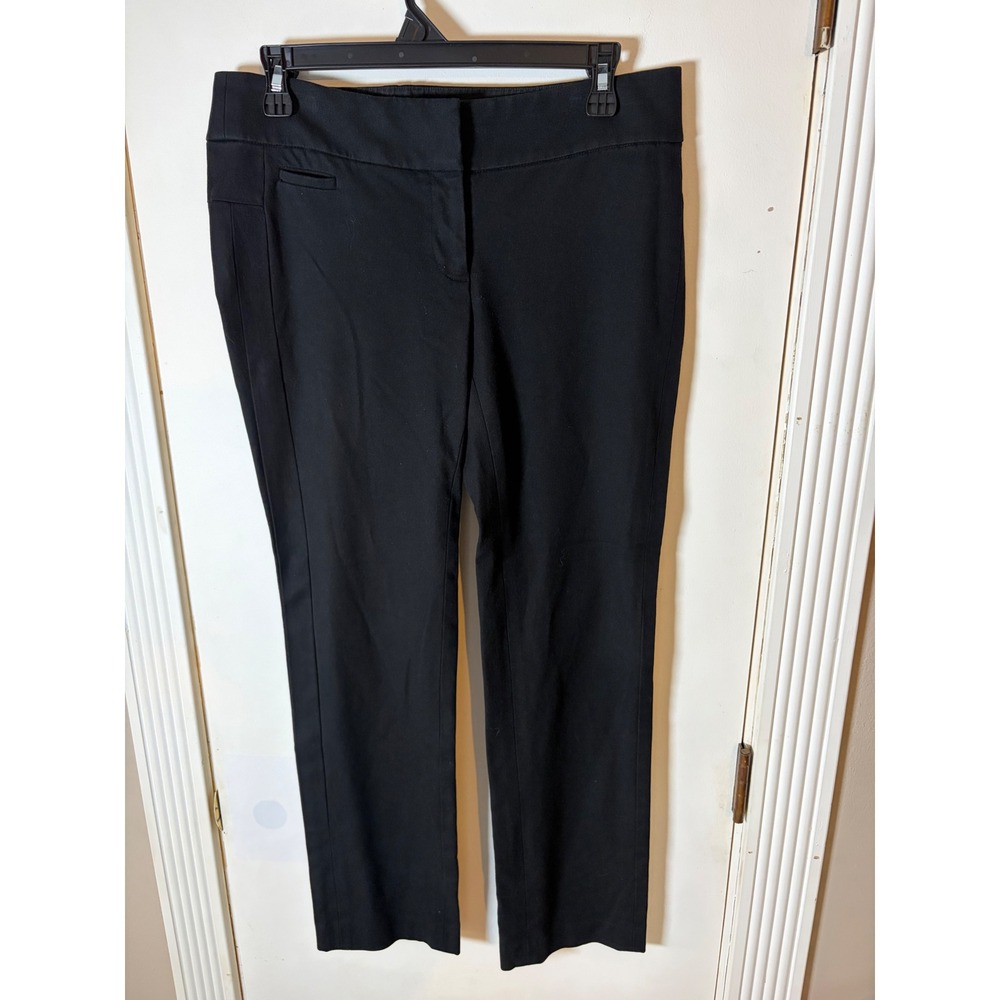 Ann Taylor LOFT Petites Marisa Straight Leg Black Dress Pants Size 6P 346434